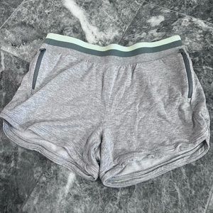 Athleta Girl - lounge shorts with green waistband